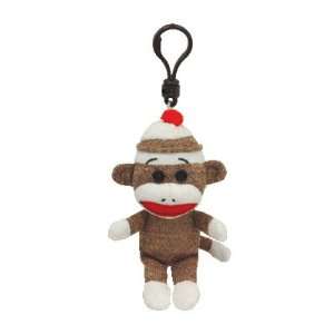  Ty Beanie Baby   Sock Monkey Brown Clip Toys & Games