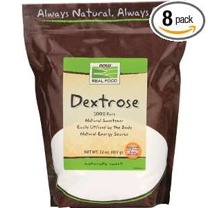 NOW Foods Dextrose Natural Sweetener 100% Pure, 32 Ounce Bags (Pack of 