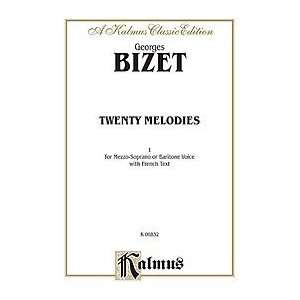  Bizet 20 Melodies (Mezzo Soprano/Baritone) Musical 