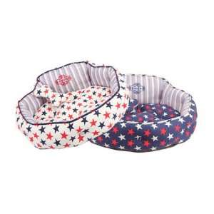    Puppia Starry House Dog Bed   White or Navy Blue: Pet Supplies