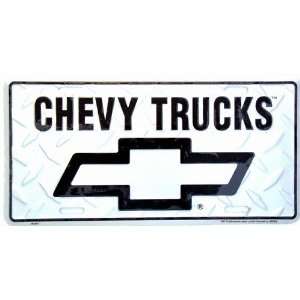  Chevy Trucks Diamond Cut License Plate 