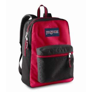   Superbreak School Color Block Backpack in Black / Red Tape: Clothing