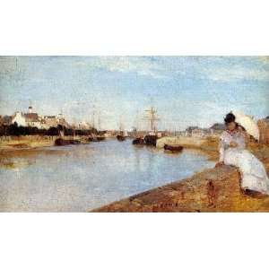  The Harbor at Lorient, by Morisot Berthe 