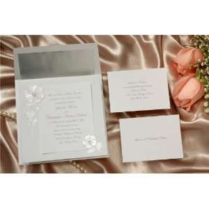   Floral Die Cut Backer Wedding Invitations: Health & Personal Care