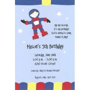  Moon Walk, Custom Personalized Boy Birthday Invitation, by 