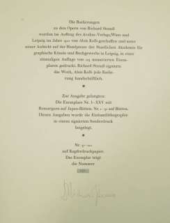 Richard Strauss Autograph Signed German Composer Opera  