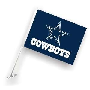   Dallas Cowboys Car Flag w/Wall Brackett   Set of 2