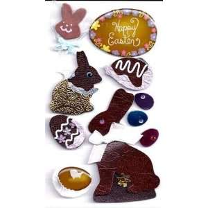  Easter Chocolate Dimensional Sandy Lion Stickers ( 10 Pc 