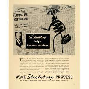  1940 Ad Acme Steel Steelstrap Packing Shipping Stock 