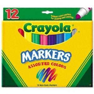  Non Washable Markers Broad Point Classic Colors Case Pack 