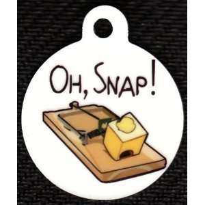  Round Oh Snap Pet Tags Direct Id Tag for Dogs & Cats: Pet 