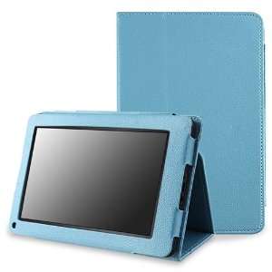  Leather Case with Stand for  Kindle Fire, Blue 