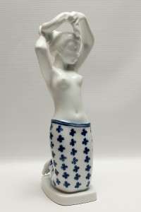 Lovely large Royal Copenhagen porcelain figurine designed by Johannes 