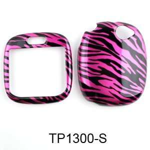 Sharp Kin 1 Transparent Design, Hot Pink Zebra Print Hard Case/Cover 
