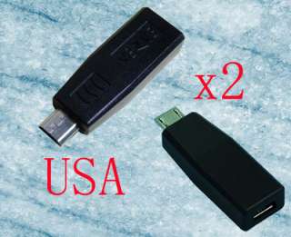 2X NEW MINI to MICRO USB CHARGER ADAPTER CONVERTER 2 BB  