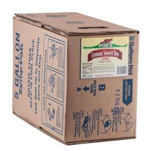 Foxs Bag In Box Sweetened Tea Syrup 5 Gallon  Grocery 