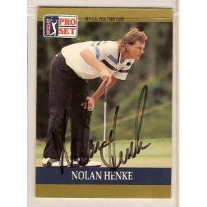  Nolan Henke Signed Autographed Golf Card: Everything Else