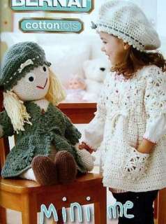 Crochet & Knit Mini Me Sets For Baby, + Bear & Doll  