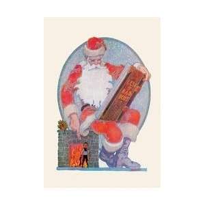  Santa Checks His Giant List of Bad Boys 20x30 poster