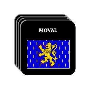  Franche Comte   MOVAL Set of 4 Mini Mousepad Coasters 