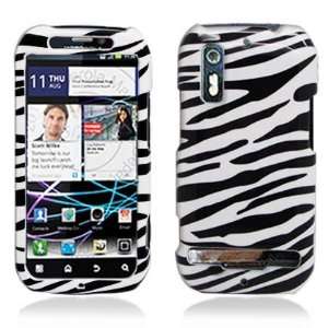 For Sprint Motorola Photon 4g Mb855 Accessory   Zebra Design Hard Case 