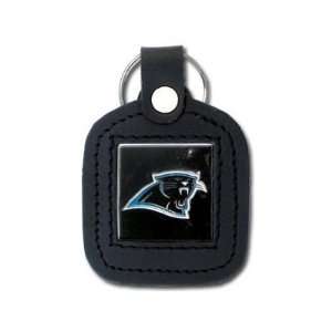  CAROLINA PANTHERS OFFICIAL LOGO LEATHER KEYCHAIN Sports 