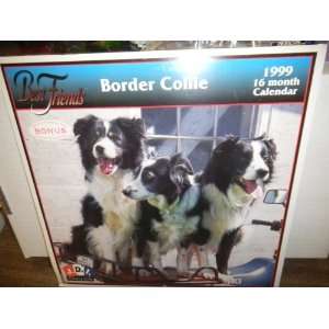  Border Collie  Best Friends 1999 16mth Calendar 