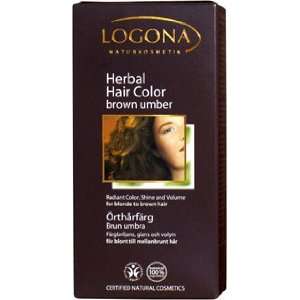  Logona Brown Umber Herbal Hair Color Beauty