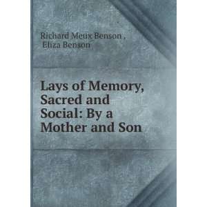  Social By a Mother and Son Eliza Benson Richard Meux Benson  Books