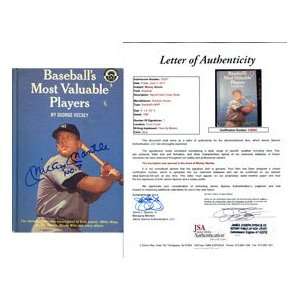   Autographed Baseballs Most Valuable Players Book