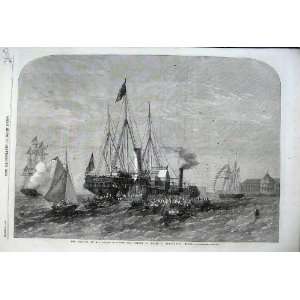 1862 Royal Highness Prince Wales Ship Alexandria Egypt:  