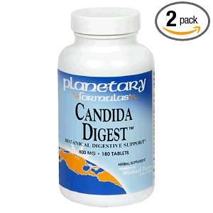 Planetary Formulas Candida Digest, 800 mg, Tablets, 180 tablets (Pack 