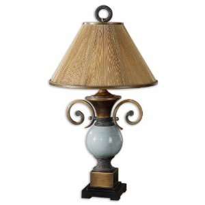  Uttermost 33.5 Wayland Lamps Crackled Blue Ceramic With 