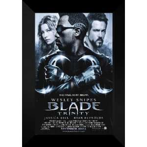 Blade Trinity FRAMED Movie Poster Wesley Snipes & Biel  