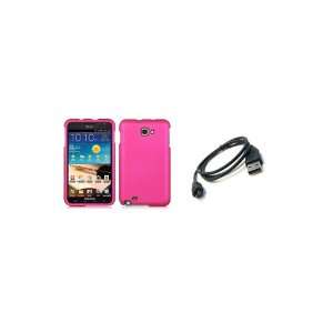  Samsung Galaxy Note (AT&T) Premium Combo Pack   Pink Hard 