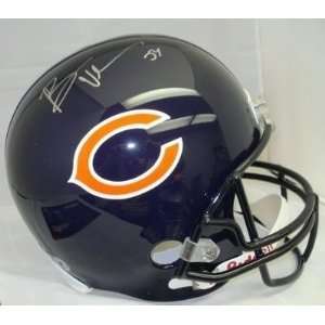 Brian Urlacher Signed Helmet   Replica   SI   Autographed NFL Helmets 