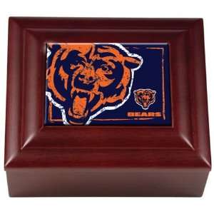  Chicago Bears Wooden Keepsake Jewelry Box Sports 