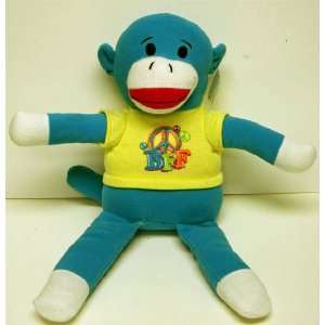  Blue Plush Sock Monkey Boy: Toys & Games