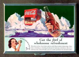   COCA COLA ID Holder, Cigarette Case or Wallet: MADE IN USA!  