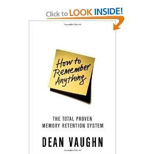   Proven Total Memory Retention System [Paperback] Dean Vaughn Books