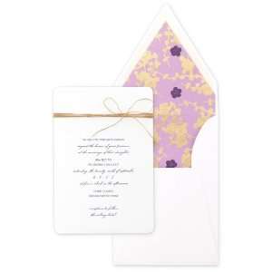  Violette Invitation with White French Envelope by BRIDES 