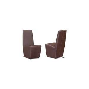  Mocca Dining Side Chairs   Set of 2: Home & Kitchen