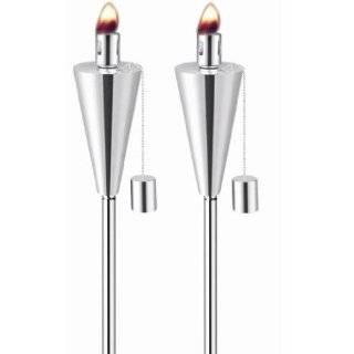 Anywhere Garden Torch   Stainless Steel Cone Shape Tiki Torch (2 pack)