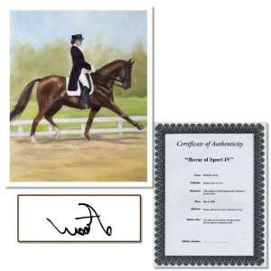   Horse of Sport IV by Michelle Moate Signed Giclee Art COA Electronics