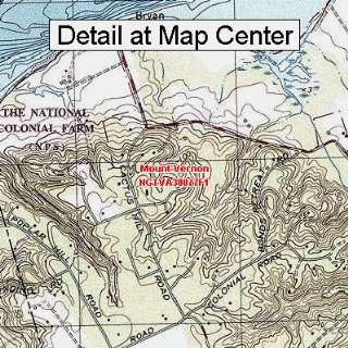  USGS Topographic Quadrangle Map   Mount Vernon, Virginia 