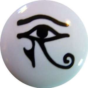  Black Eye of Horus Ceramic Cabinet Drawer Pull Knob: Home 