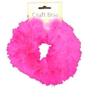   36858 Fluffy Craft Boa Embellishment, Hot Pink: Arts, Crafts & Sewing