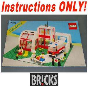 INSTRUCTIONS ONLY LEGO #6380 EMERGENCY TREATMENT CTR  