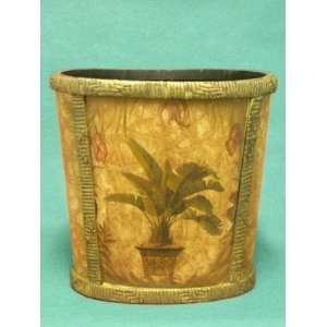  Tropical Waste Bin with Palm Tree, Large