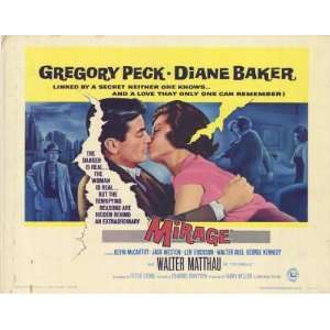  Mirage Movie Poster (22 x 28 Inches   56cm x 72cm) (1965 